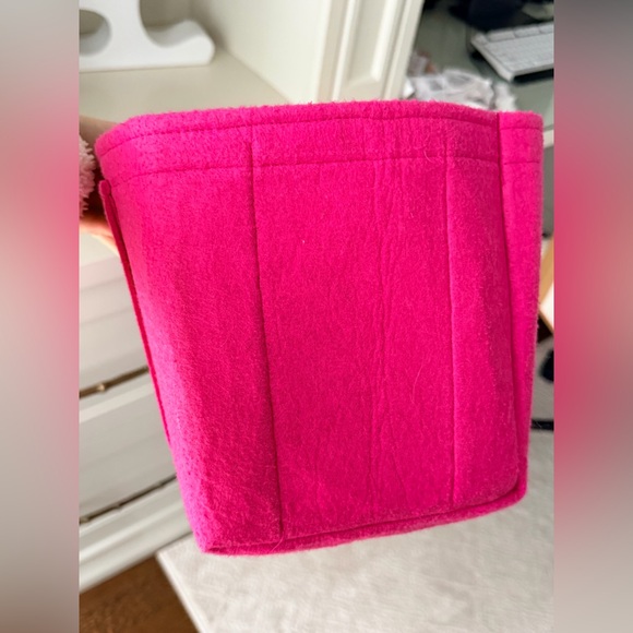 OWL BAG ORGANIZER Purse Bag Felt Organizer Insert Pink Large Size - Picture 4 of 10